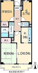 パークサイド・UT 2SLDKの間取図画像