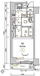 LUMEED中野坂上 6階1Kの間取り