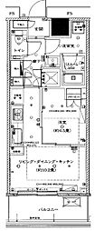勝どきザ・タワー 1LDKの間取図画像