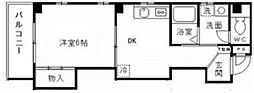 リベルテ押上 1DKの間取図画像