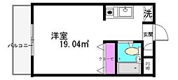 マンション上木崎 ワンルームの間取図画像
