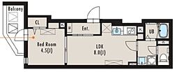 ルオーレ大塚 1LDKの間取図画像