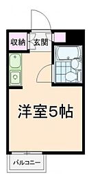 コート桜上水 4階ワンルームの間取り