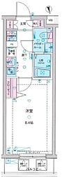 ジェノヴィア亀戸水神スカイガーデン 1Kの間取図画像
