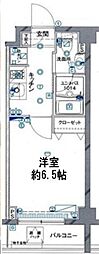 シンシティ町屋 1Kの間取図画像