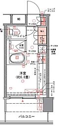 コムレジ赤羽 ワンルームの間取図画像
