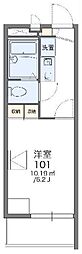 レオパレスMASA100 1Kの間取図画像