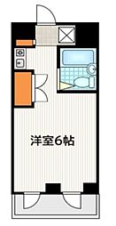 ＦＡＭＳ ＡＬＬＹＥ 3階ワンルームの間取り