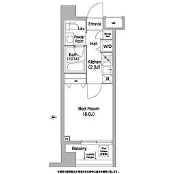 コンフォリア本所吾妻橋 2階1Kの間取り