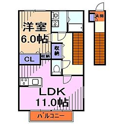 グランテスタ 1LDKの間取図画像