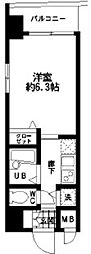 HF東日本橋レジデンス 1Kの間取図画像