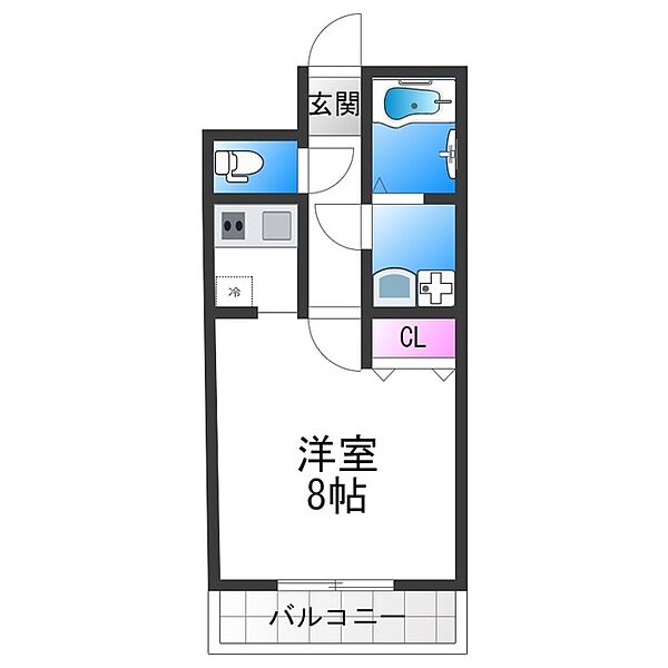 ウエストランドK ｜大阪府大阪市平野区加美北９丁目(賃貸マンション1R・4階・26.30㎡)の写真 その2