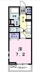 メゾン・ド・ルミエール 1Kの間取図画像