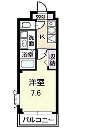 デュークM.S 1Kの間取図画像