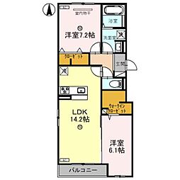 間取図画像 2LDK