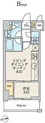 クレストコート北千住レジデンス 1LDKの間取図画像