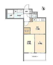 ACPレジデンス文京春日 1階2DKの間取り