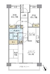 コーポレート鷺沼 3LDKの間取図画像