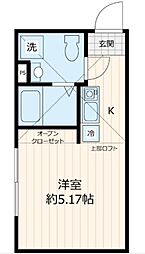 MAHALO TERRACE 練馬春日町 2階ワンルームの間取り
