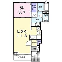 シャルダン 102 ｜ 静岡県富士市入山瀬631番地3（賃貸アパート1LDK・1階・37.13㎡） その2