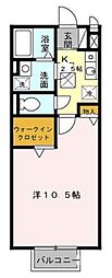ファースト・テン 1Kの間取図画像