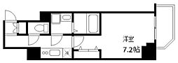 ジェノヴィア田端3グリーンヴェール 1Kの間取図画像