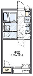 レオネクストヒルズバン 1Kの間取図画像