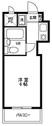 トップ成増No3 ワンルームの間取図画像