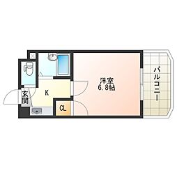 ラ・フォレスタ 1Kの間取図画像