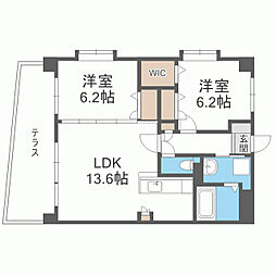ネオジェラーモ 2LDKの間取図画像