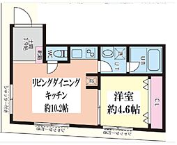 ベースキャンプ浜田山 1階1LDKの間取り