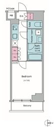 KDXレジデンス中板橋 1Kの間取図画像