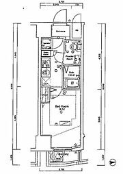 ヴォーガコルテ亀戸駅前 1Kの間取図画像