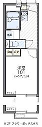 パークソフィア楓 1Kの間取図画像