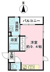 ランド上大岡西 ワンルームの間取図画像