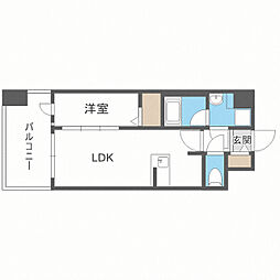 グランフォーレ千早マークスクエアウエストウイング 1LDKの間取図画像