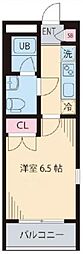 エルデ板橋 1Kの間取図画像
