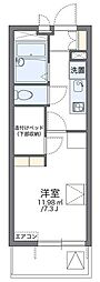 レオパレスサリーレ2 1Kの間取図画像