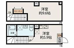 江東区佐賀2丁目マンション 1DKの間取図画像