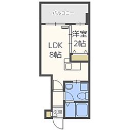 グランフォーレ大名プレミア 1LDKの間取図画像