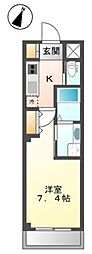 ラポールイシイ 1Kの間取図画像