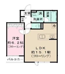 間取図画像 1LDK