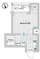パレ・ホームズ阿佐ケ谷2 1Kの間取図画像