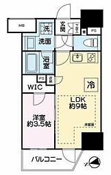 ネベル浅草橋 1LDKの間取図画像