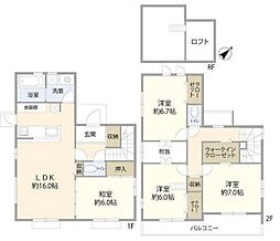 市川市国府台6丁目住宅 4LDKの間取り