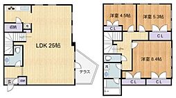 凛樹Offen 3LDKの間取図画像