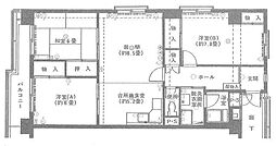 ライフコア東林間アネックス 3LDKの間取図画像