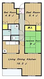 シルクフォルム 3LDKの間取図画像
