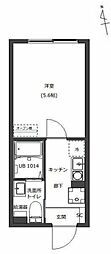 D-STYLE三ノ輪II 1Kの間取図画像