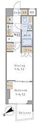 BrilliaistSENDAGAYA 1DKの間取図画像